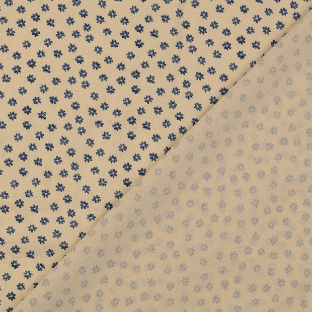 Cretonne fabric Indigo 