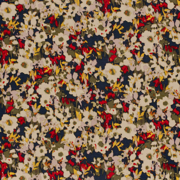 Viscose Nylon Jersey fabrik Dunkelrot 