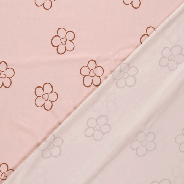 Jersey fabrik Blumen bedruckt 