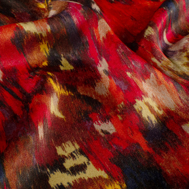 Satin Velvet fabrik Abstrakt Bordeauxrot