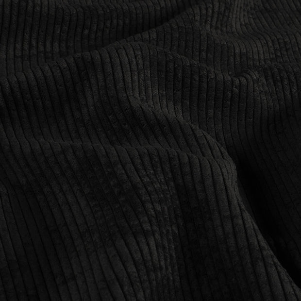 Corduroy 4.5w stof Effen Zwart