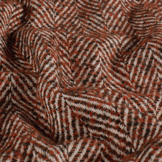 Jacquard fabric Unicolour Brique