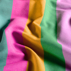 French Terry digital printed Stripes Pink