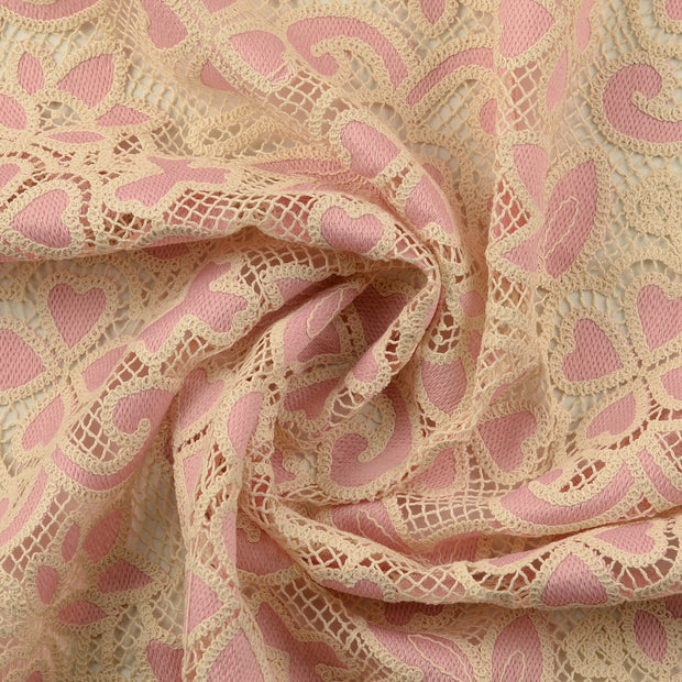 Lace fabric Pink 