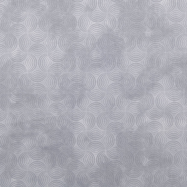 Algodón Popelina tela Patrón geométrico Gris claro