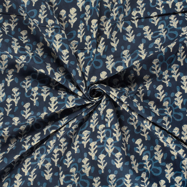 Voile fabric Indigo 