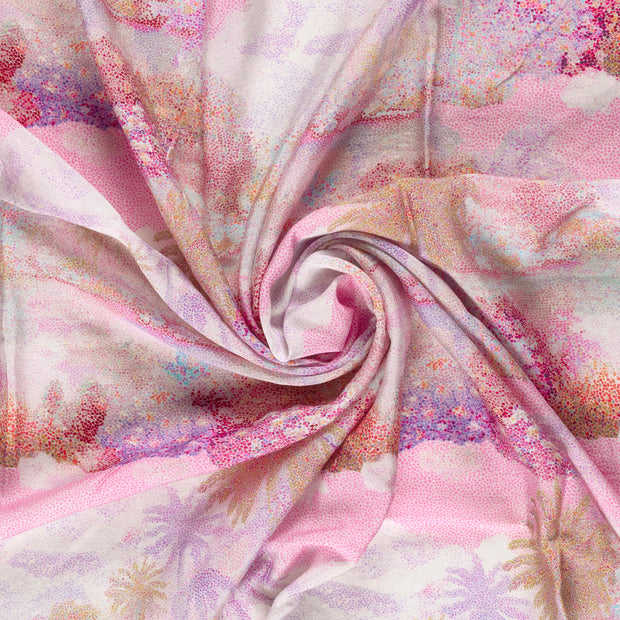  fabric Fuchsia printed 