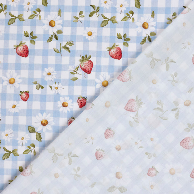 Cotton Poplin fabric Flowers 
