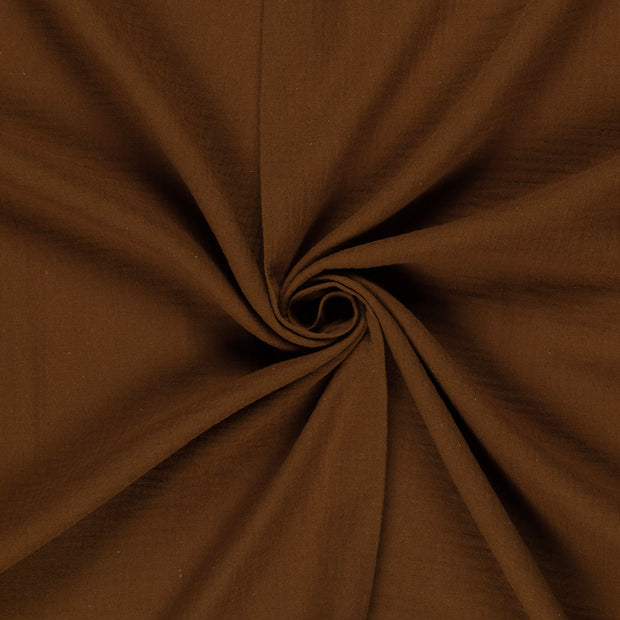 Muslin fabric Brown 
