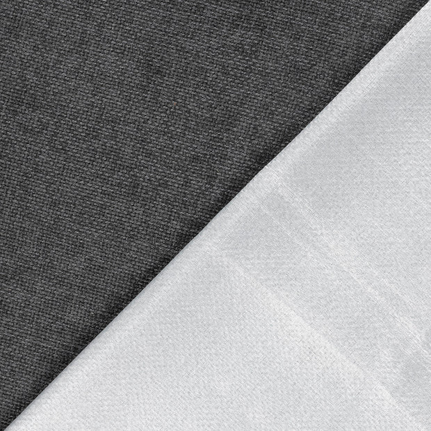 Chenille fabric Dark Grey dyed 