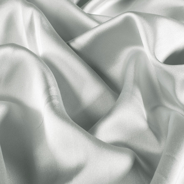 Satin tissu Unicolore Gris clair