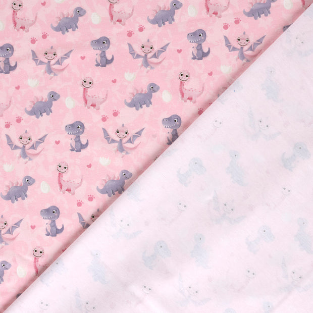 Jersey fabric Dinosaurs digital printed 