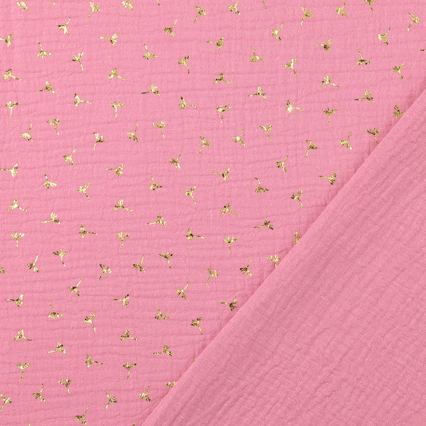 Muslin fabric Wine red 
