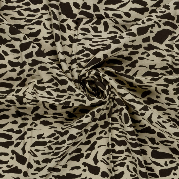 Viscose Twill fabric Beige printed 