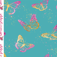 Jogging digital printed Butterflies Dark Mint