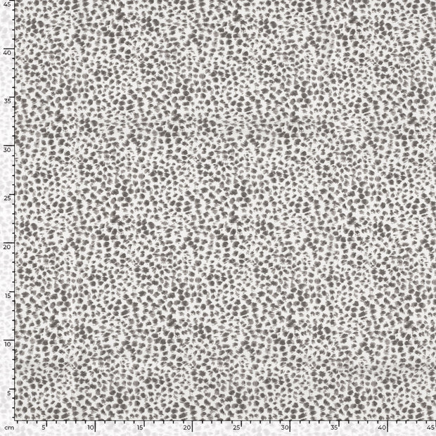 Bengaline fabric Abstract White