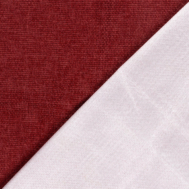 Chenille fabric Red dyed 