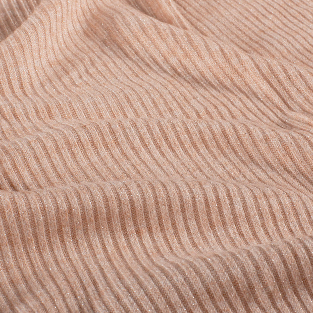 Rib Jersey tissu Unicolore Rose