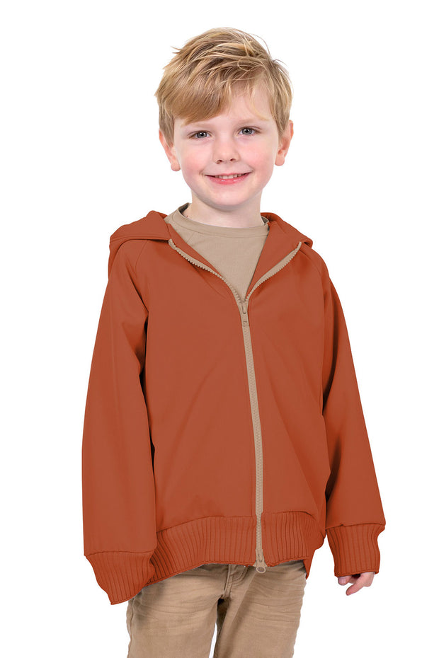 Softshell fabric Unicolour Brique