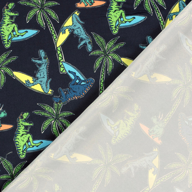 Swimshort water repellent recycled fabric Dinosaurs digital printed 