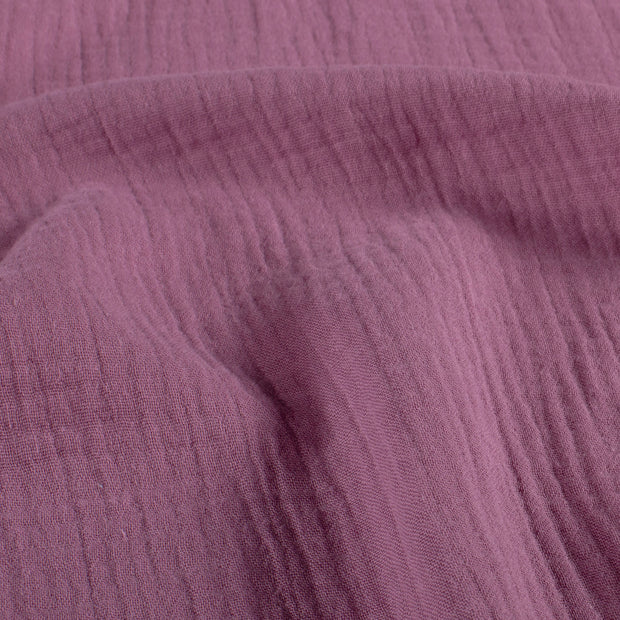 Muselina tela Unicolor Rosa antiguo
