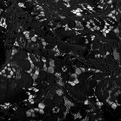 Lace Flowers Black