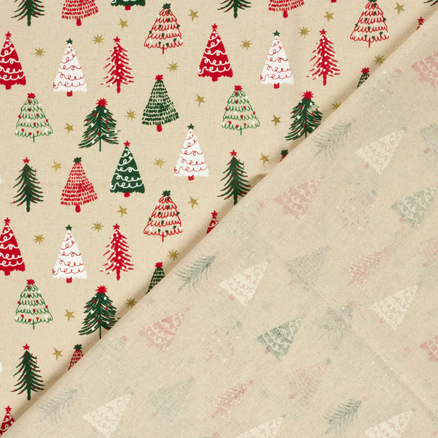 Lona tela Navidad estampado 