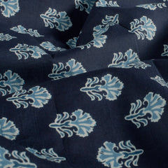 Voile Abstract Indigo