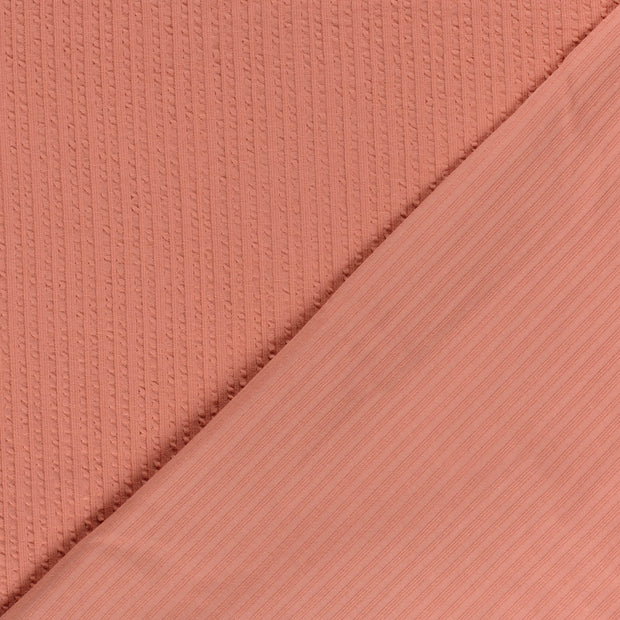 Rib Jacquard stof Effen 