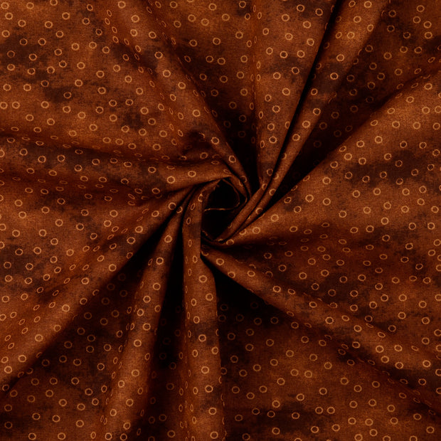 Cotton Poplin fabric Brown 