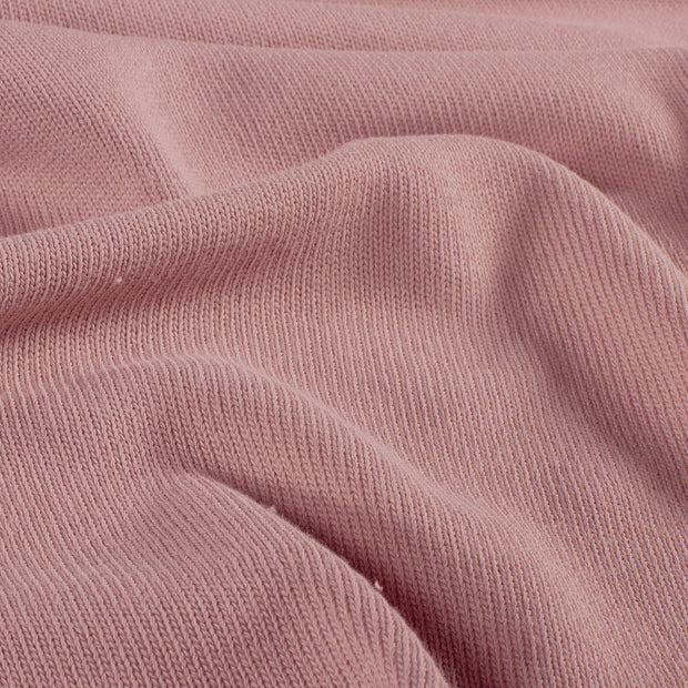 Heavy Knit tela Unicolor Mauve claro