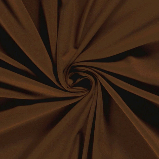 Jersey fabric Unicolour Brown