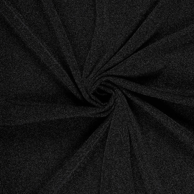Polyester Jersey fabrik Schwarz Lurex 