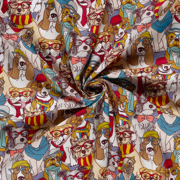 Panama fabric Multicolor digital printed 