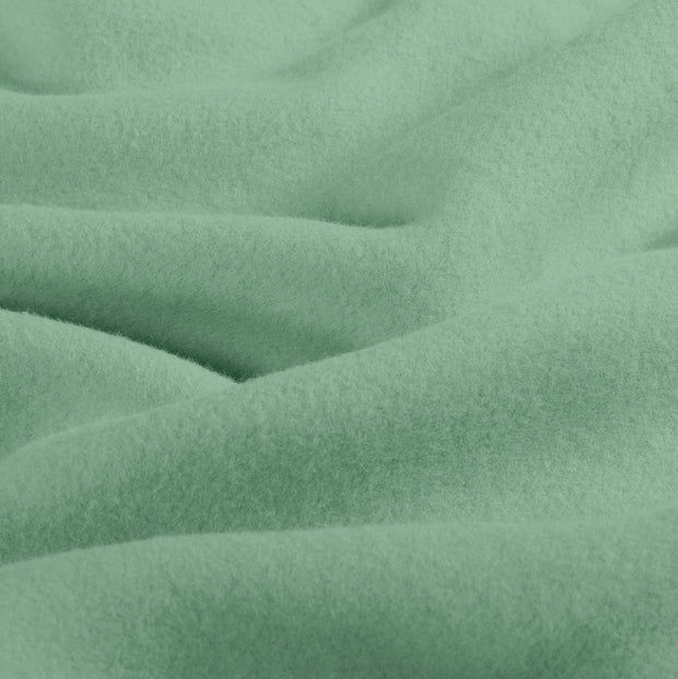 Baumwolle Fleece fabrik Uni Altes Grün