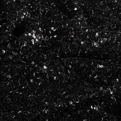 Mesh Paillette Uni Schwarz