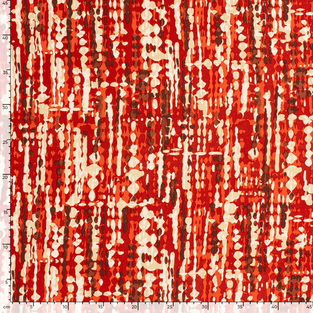 Viscosa Twill tela Abstracto Ladrillo