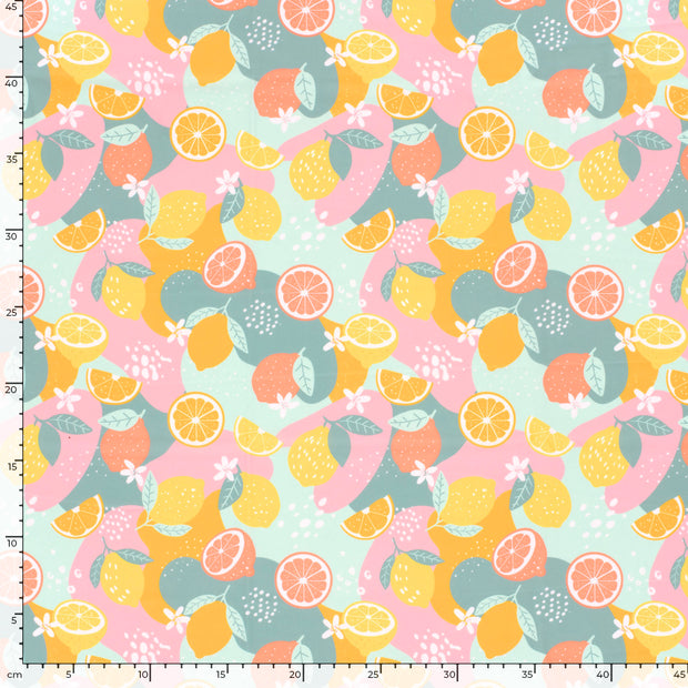 Swimwear Jersey UPF50 Recycled fabric Fruits Yellow