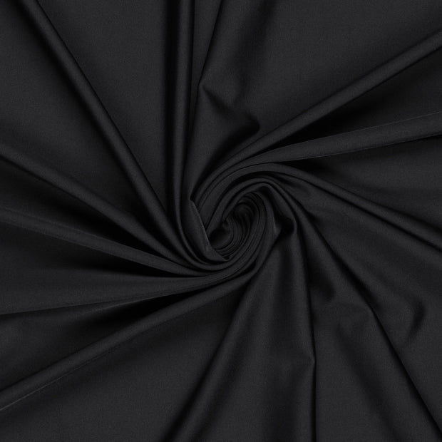 Swimwear Jersey UPF50 Recycled fabric Unicolour Black