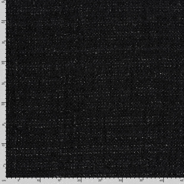 Jacquard tela Unicolor Negro