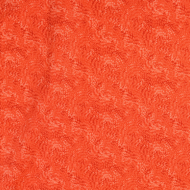 Cotton Poplin fabric Checks Orange