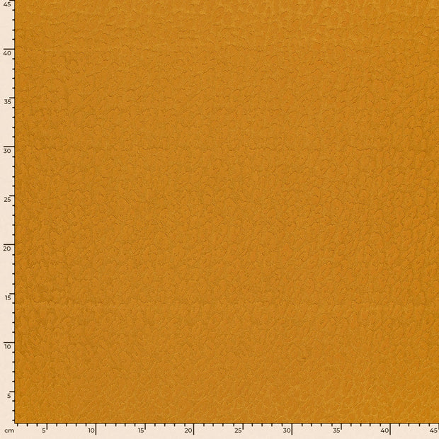 Satin Jacquard tela Unicolor Ocre