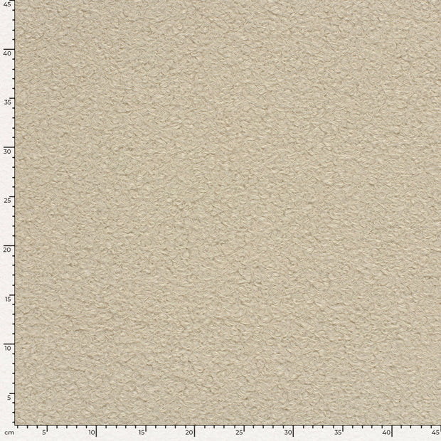 Bouclé stof Effen Beige