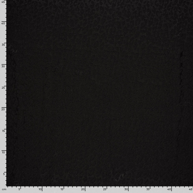 Satin Jacquard tissu Unicolore Noir