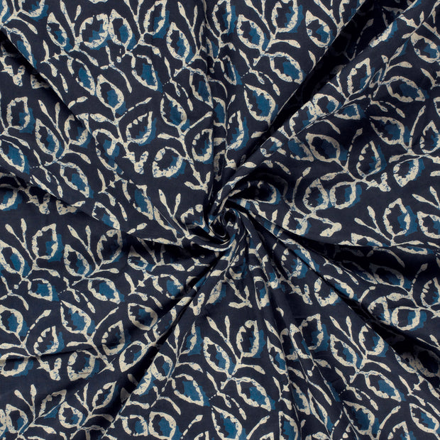 Voile fabric Indigo 