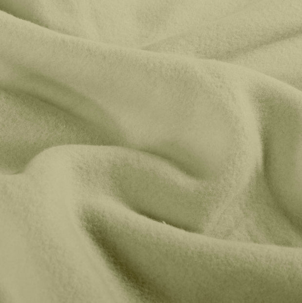 Cotton Fleece fabric Unicolour Olive Green