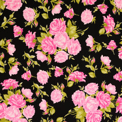 printed Roses Navy