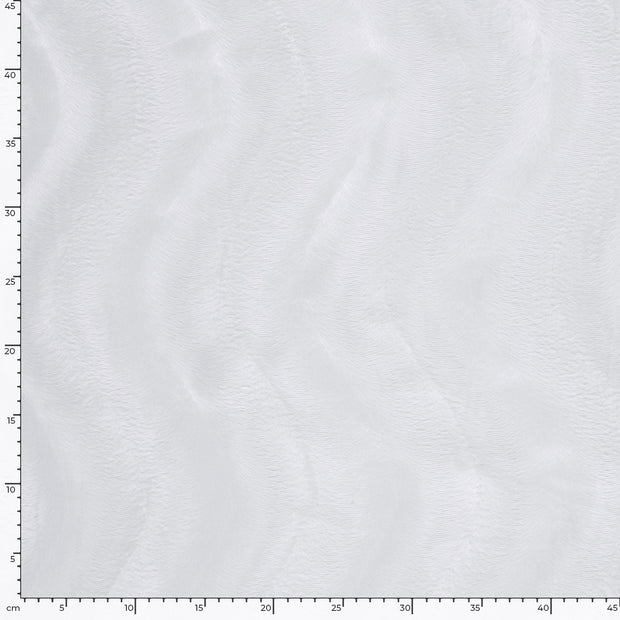 Velours fabric Unicolour Optical White