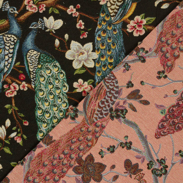 Gobelin stof Vogels jacquard 