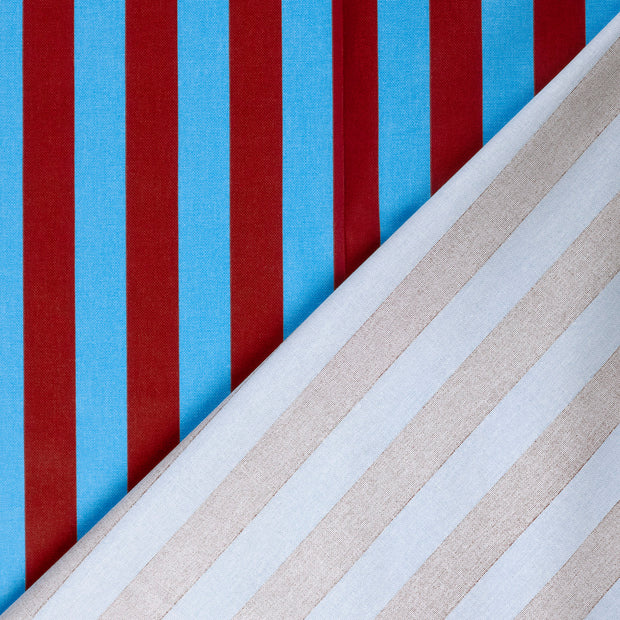 Panama fabric Stripes digital printed 